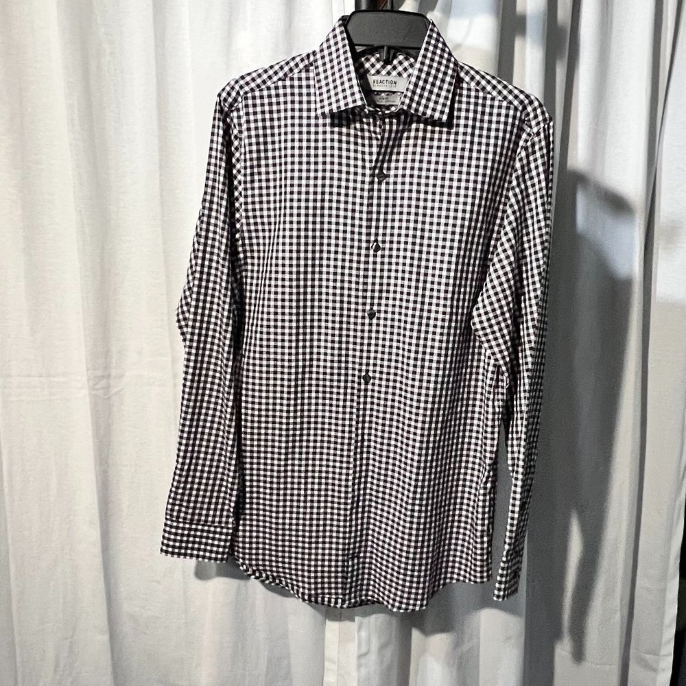Kenneth Cole Slim Fit Plaid Button-up - never worn!
